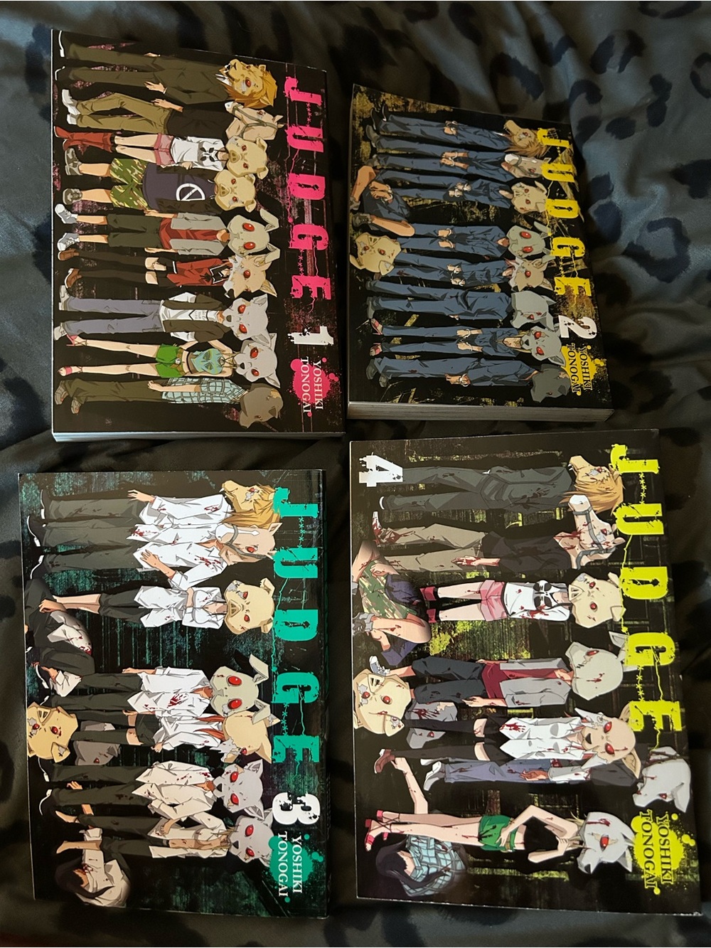 JUDGE Manga Volumes Set - Black with Multicolor Covers